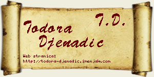 Todora Đenadić vizit kartica